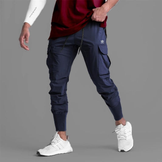 Joggers Park Poly Cotton Side Stripes Regular Fit Mens Sports Jogger