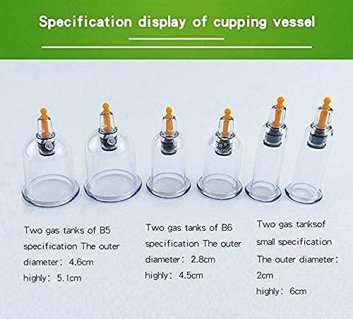 12 Cupping Cups Acupuncture with Extension Tube