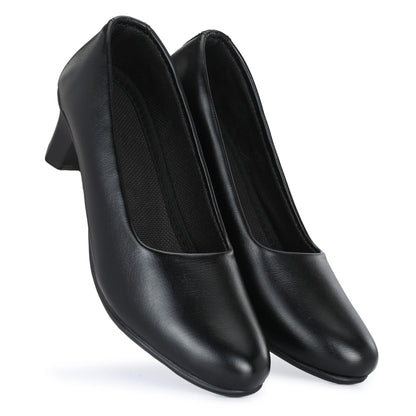 Black Leather Pointed Toe Bellies