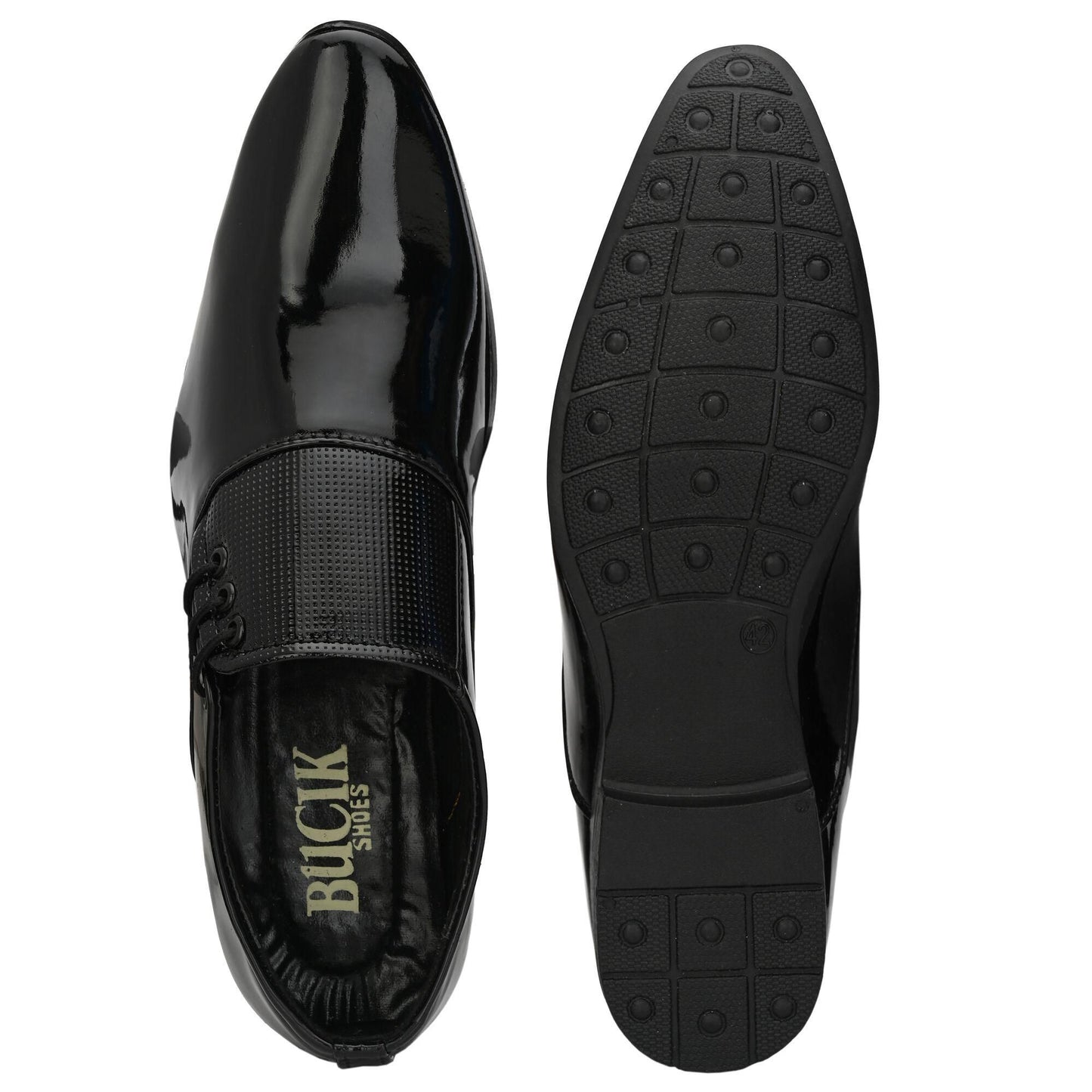 Black Leather Formal Shoes for Men