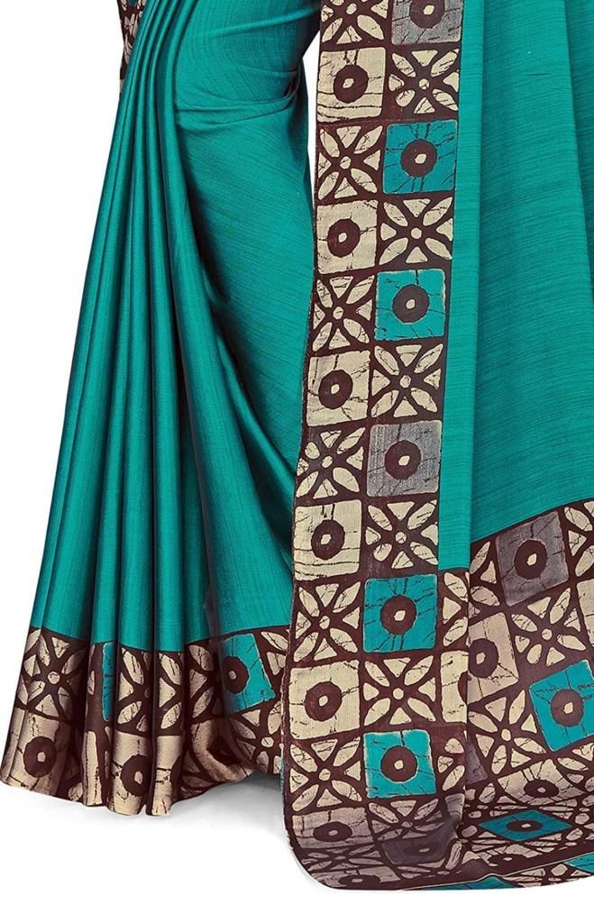 Elegant Printed Silk Saree