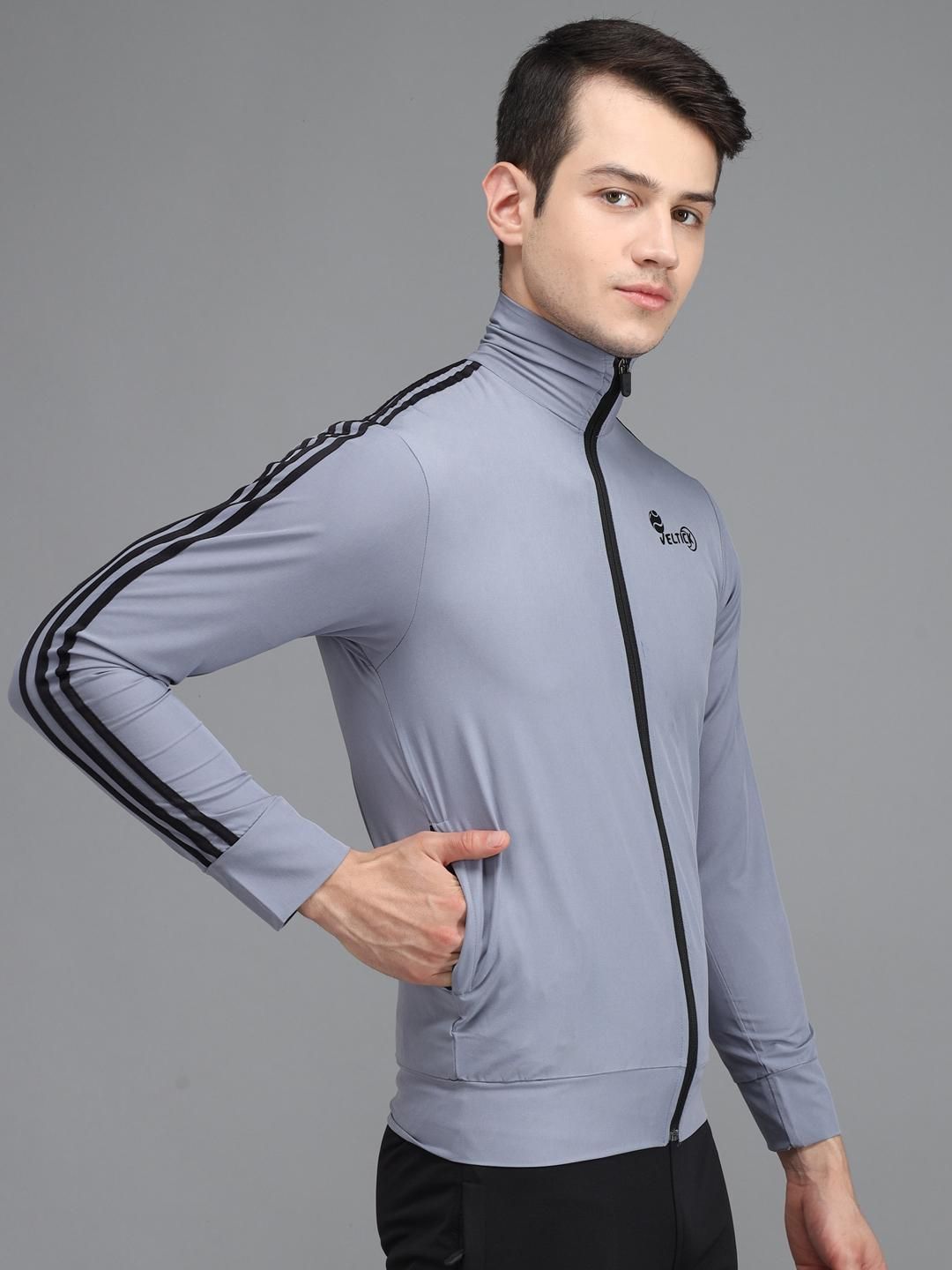 Lycra Solif Full Sleeves Slim Fit Mens Sports Jacket