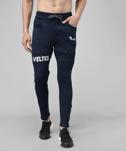 Lycra Solid Slim Fit Mens Track Pant