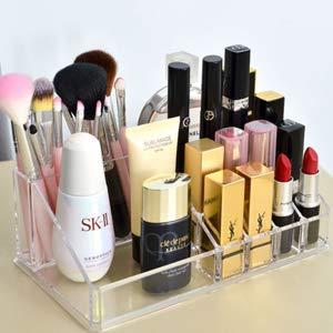 Acrylic Makeup Mascara Liner Brush Storage Lipstick Cosmetic Organizer