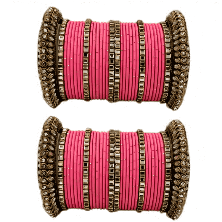 Set of 2 Traditional Partywear Oxidised Bangles Set