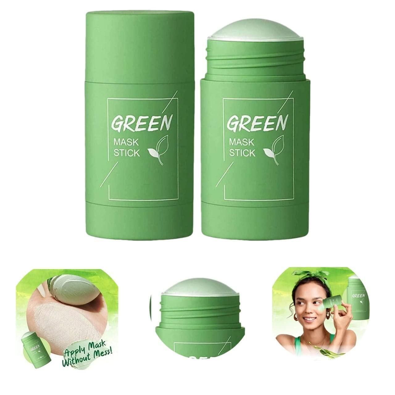 Green Tea Herbal Cleansing Mask Stick for Face 