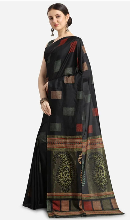 Stunning Printed Silk Saree