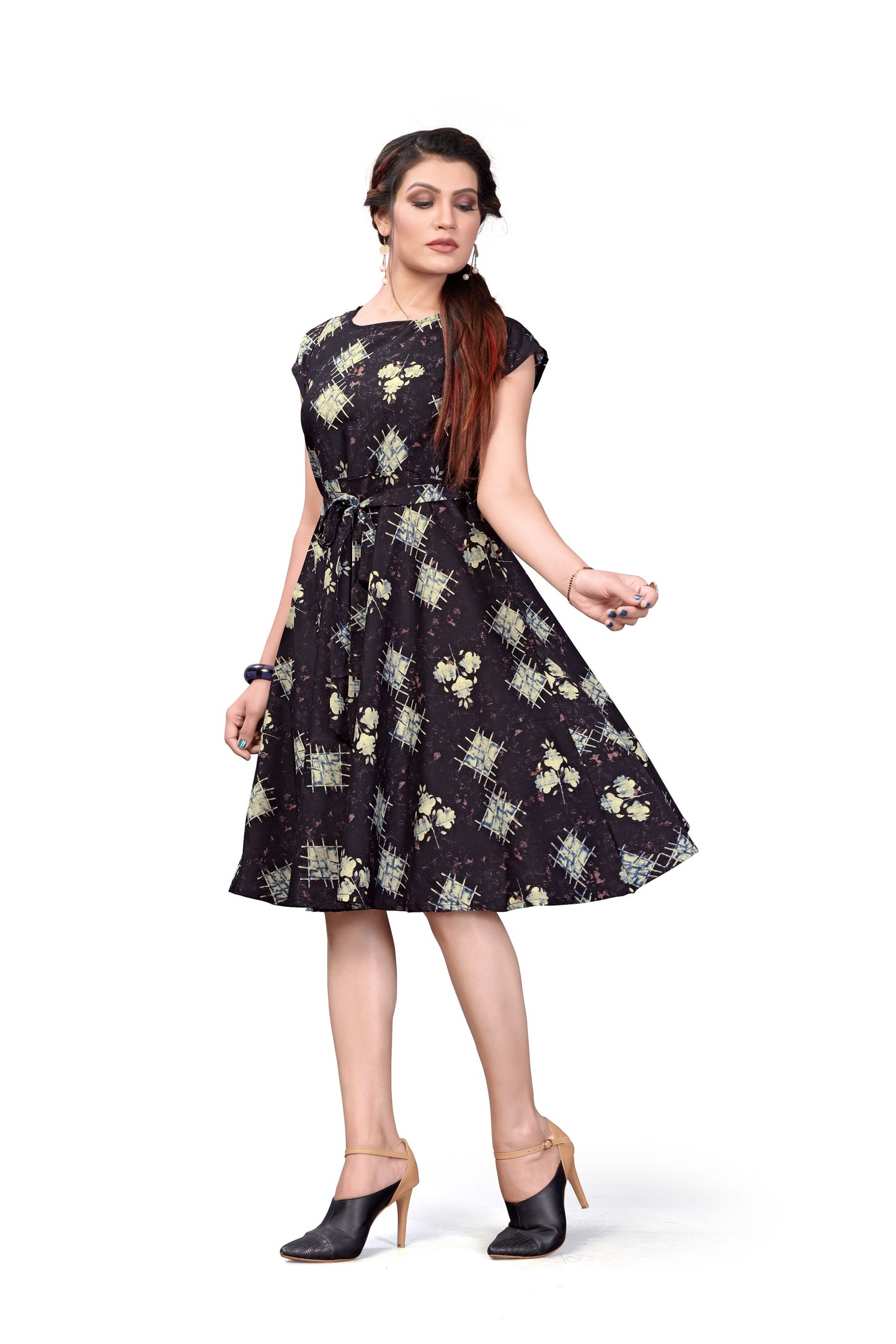 Luxurious Printed American Crepe Kurti