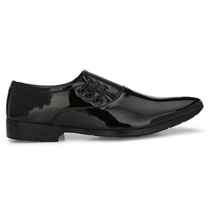 Black Leather Formal Shoes for Men