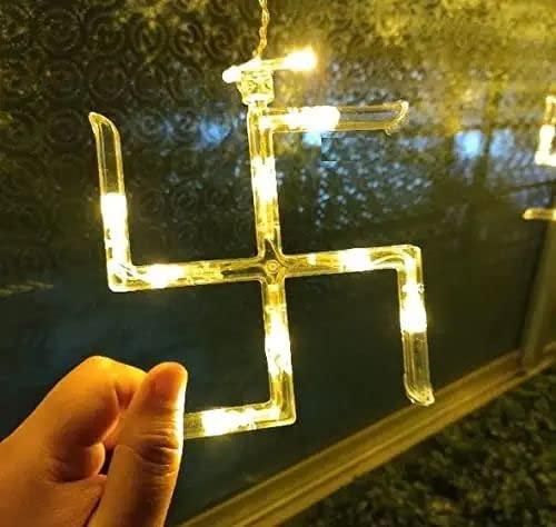 6 Swastik 6 Om Window Curtain Lights