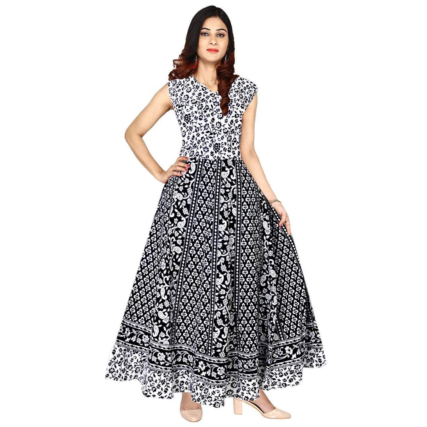 Affordable Cotton Jaipuri Printed Kurtis