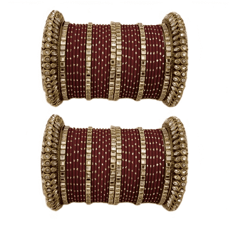 Set of 2 Traditional Partywear Oxidised Bangles Set