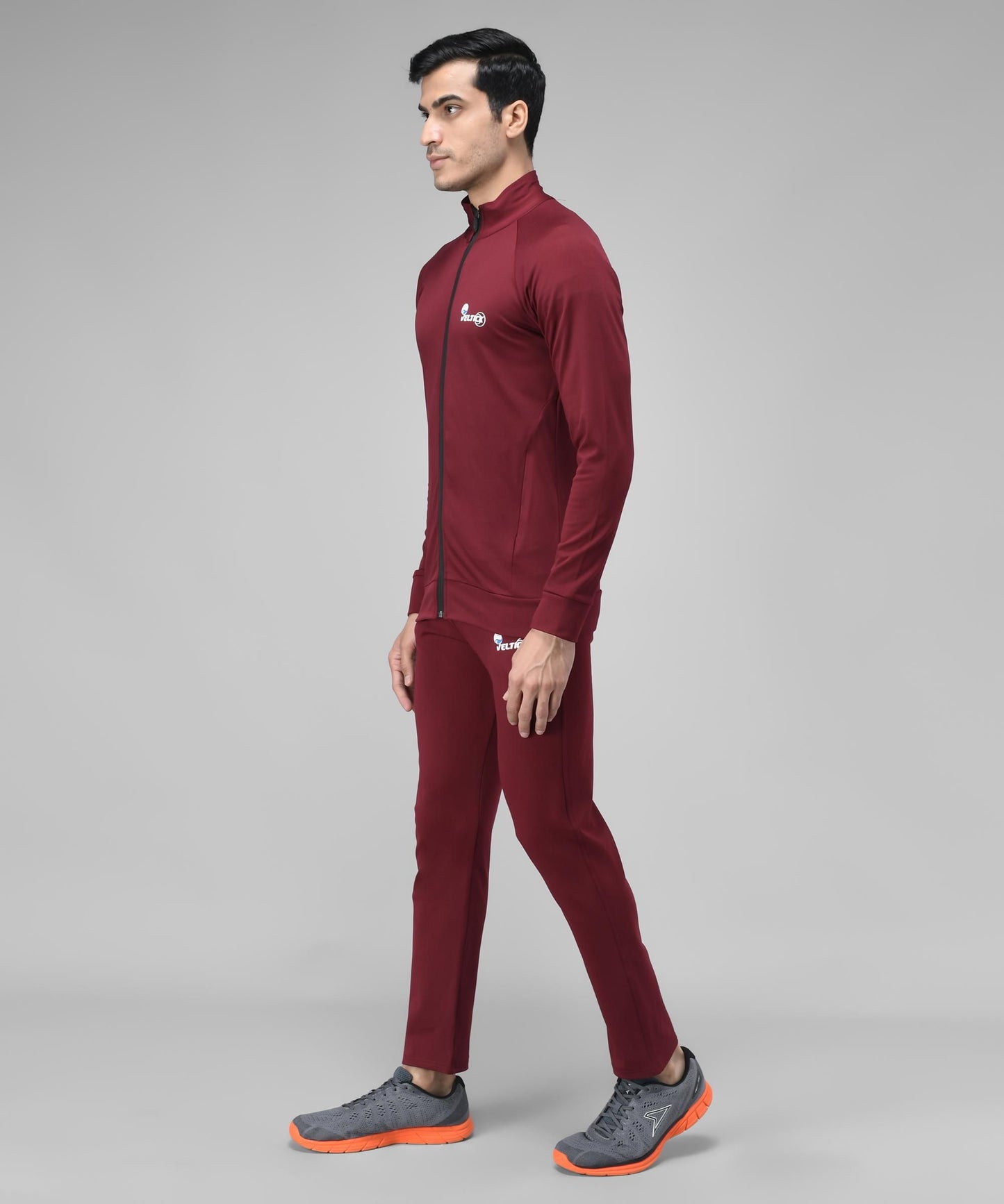 Lycra Solid Full Sleeves Regular Fit Mens Track Suit