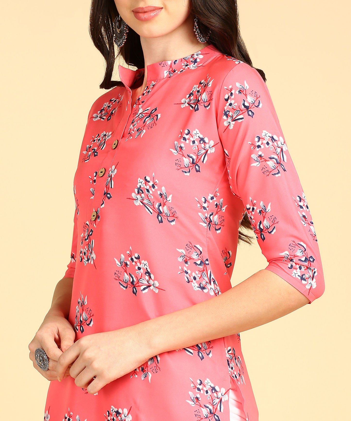 Beautiful Printed Casual Creap Kurtis