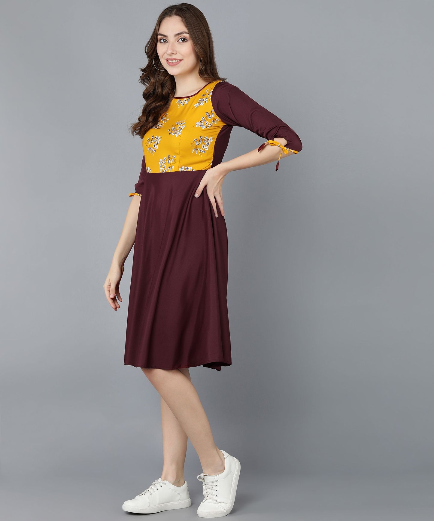 Unique Printed American Crepe Kurti