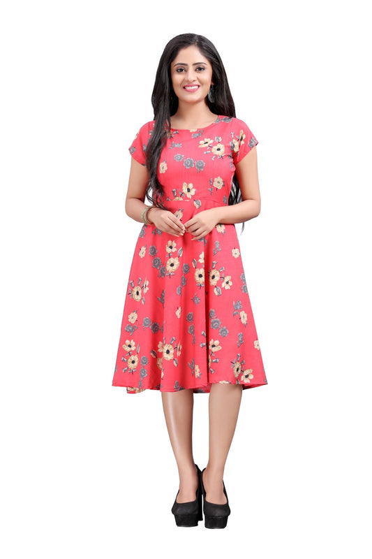 Attractive Printed American Crepe Kurti