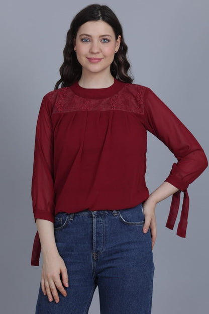 Women's Stylish Crepe Top