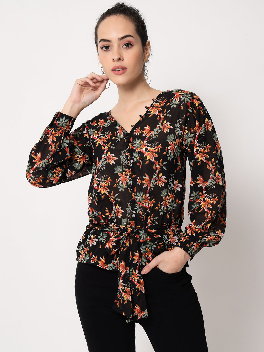 Trend Arrest Women's Floral Printed Top