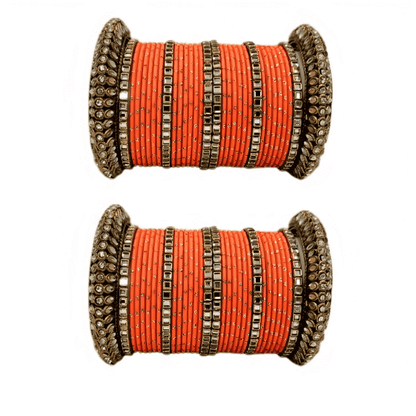 Set of 2 Traditional Partywear Oxidised Bangles Set