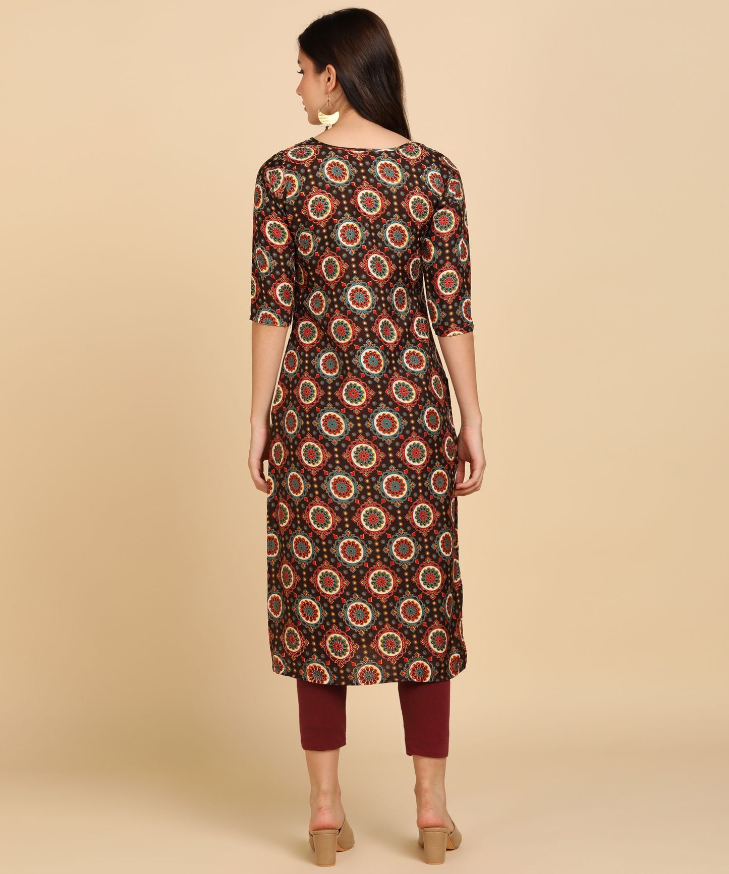 Delicate Printed American Crepe Kurti