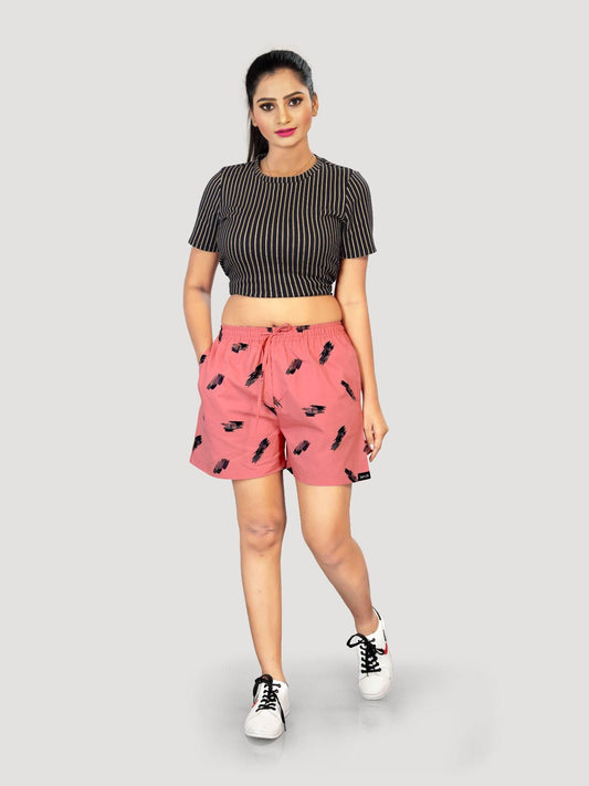 Women's Cotton Printed Shorts