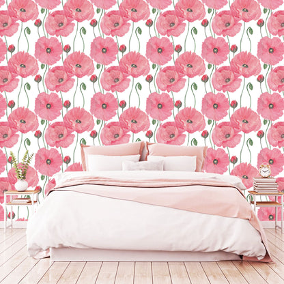 WallDaddy Wallpaper For Wall Self Adhesive Sizee (300x40)Cm Roll Wall Sticker For Home Design Botanical Flower