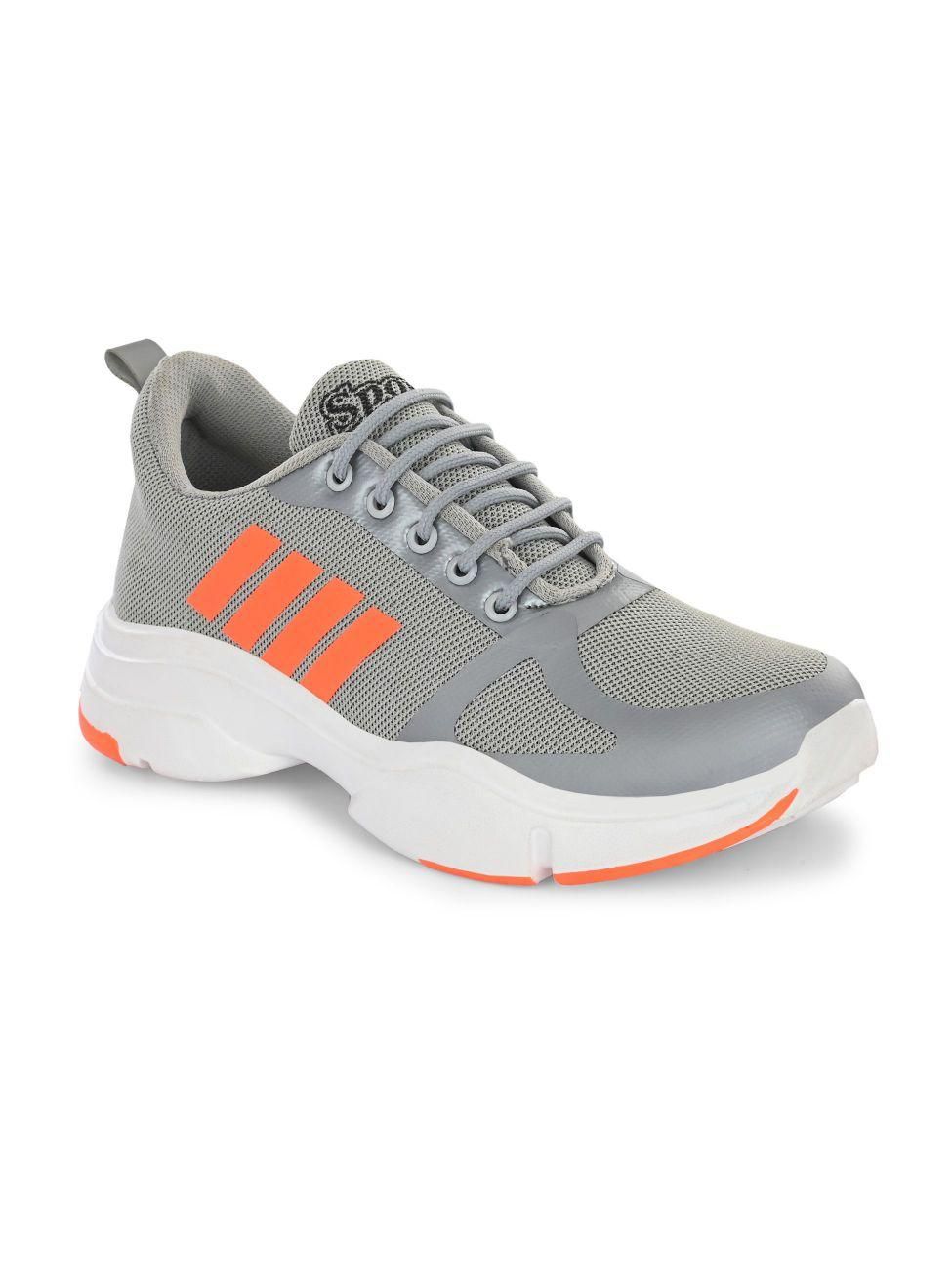 Bucik Men's Grey Synthetic Leather Lace-Up Sport Shoe