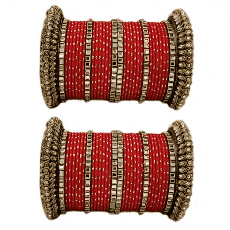 Set of 2 Traditional Partywear Oxidised Bangles Set