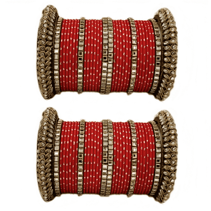 Set of 2 Traditional Partywear Oxidised Bangles Set