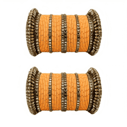 Set of 2 Traditional Partywear Oxidised Bangles Set